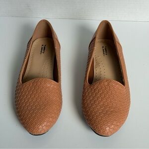 Valley Lane Tan Woven Flats Shoes Size Size 8.5 W
